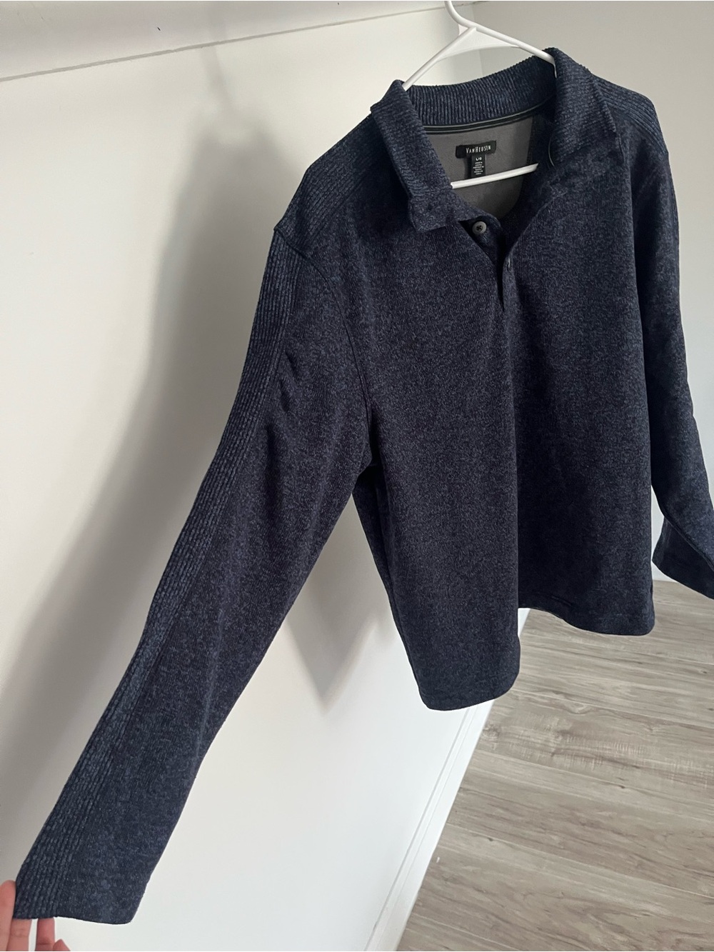 Van Heusen Dark Navy Polo Sweatshirt for Men